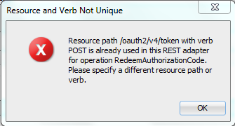 Duplicate verb against same resource