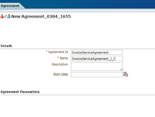 Figure: 5.7 setting up a new agreement